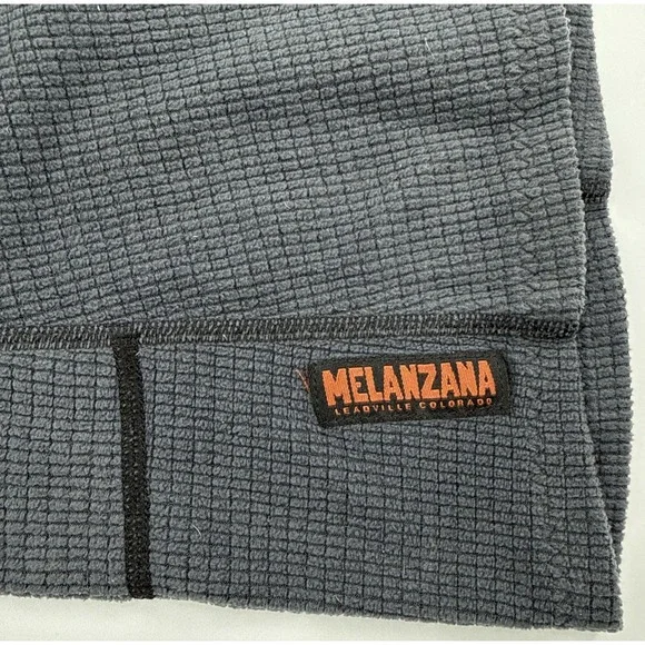 Melanzana Micro Grid Skirt Womens Medium Gray Pocket Made In USA - Picture 3 of 5